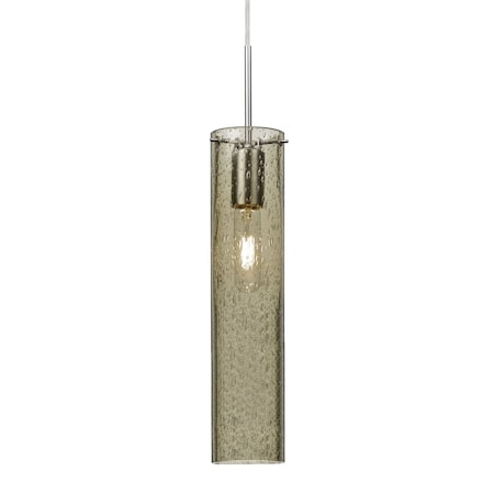 Besa Lighting Juni 16 Cord Pendant, Latte Bubble, Satin Nickel, 1x60W Incandescent 1JT-JUNI16LT-SN